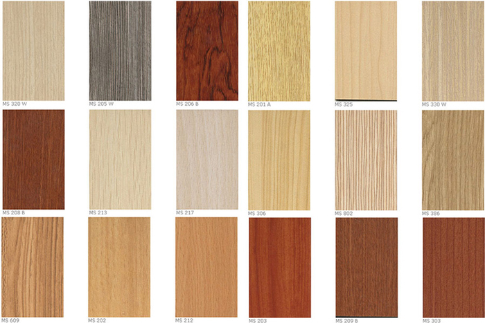 MDF có nhiều màu sắc, vân gỗ đa dạng