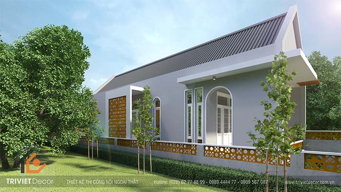 Thi công nhà mái Thái Tây Ninh Trảng Bàng của chị Diệp
