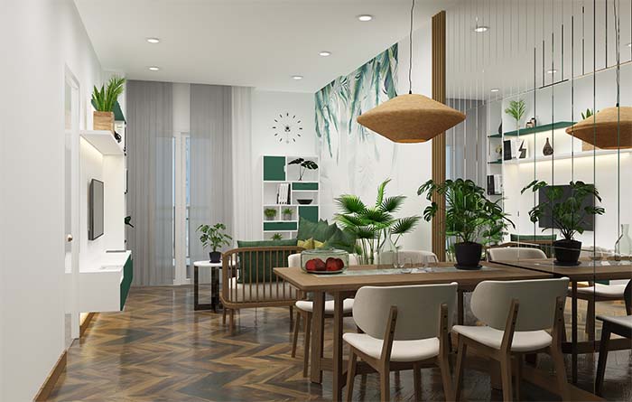 Thiết kế nội thất căn hộ Hà Đô Centrosa Tháp Orchid 1