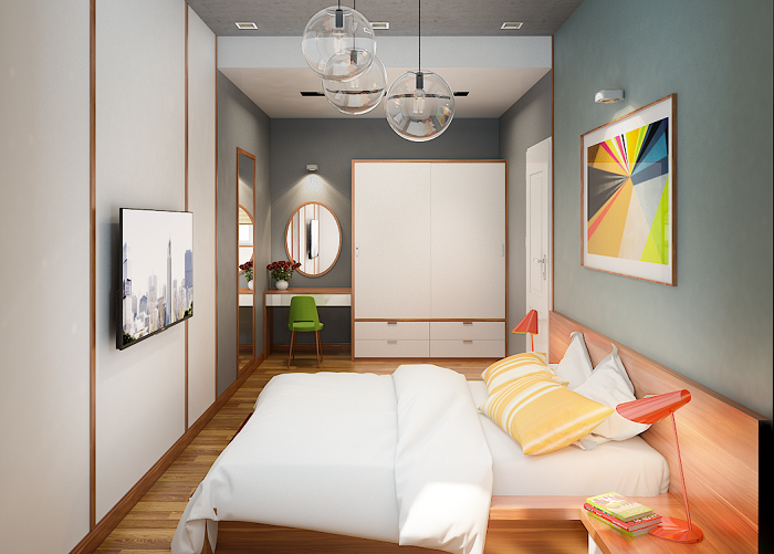 Hướng dẫn cách trang trí nội thất phòng ngủ nhỏ hẹp