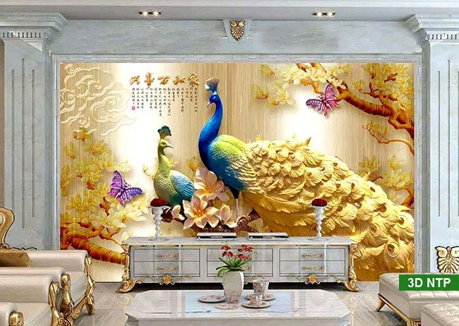 30 Mẫu Tranh Dán Tường 3D Đẹp và Ấn Tượng