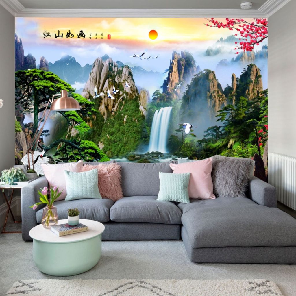 Tranh dán tường 3D thường được làm từ chất liệu chất lượng cao