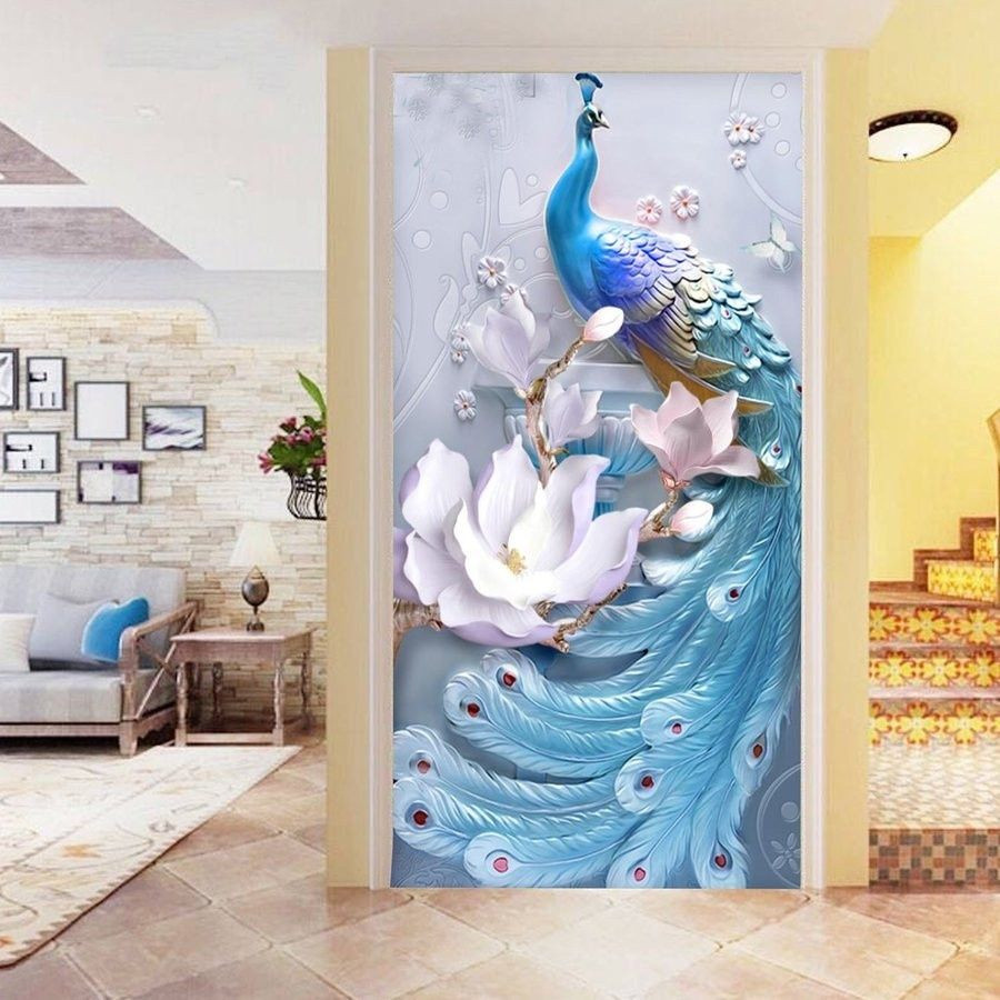 Kiểu dáng tranh phù hợp với màu sắc tổng thể của căn phòng