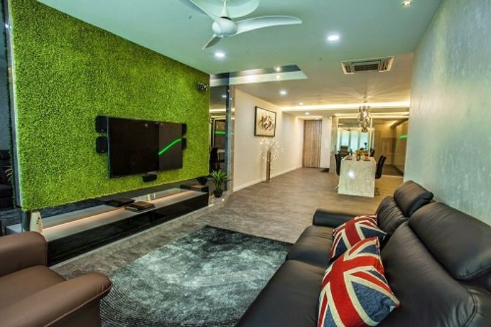 Ý tưởng dùng cỏ nhân tạo trong nhà đơn giản cực độc đáo