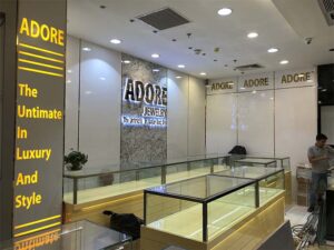 Thi công shop trang sức Vincom Đồng Khởi Anh Thi