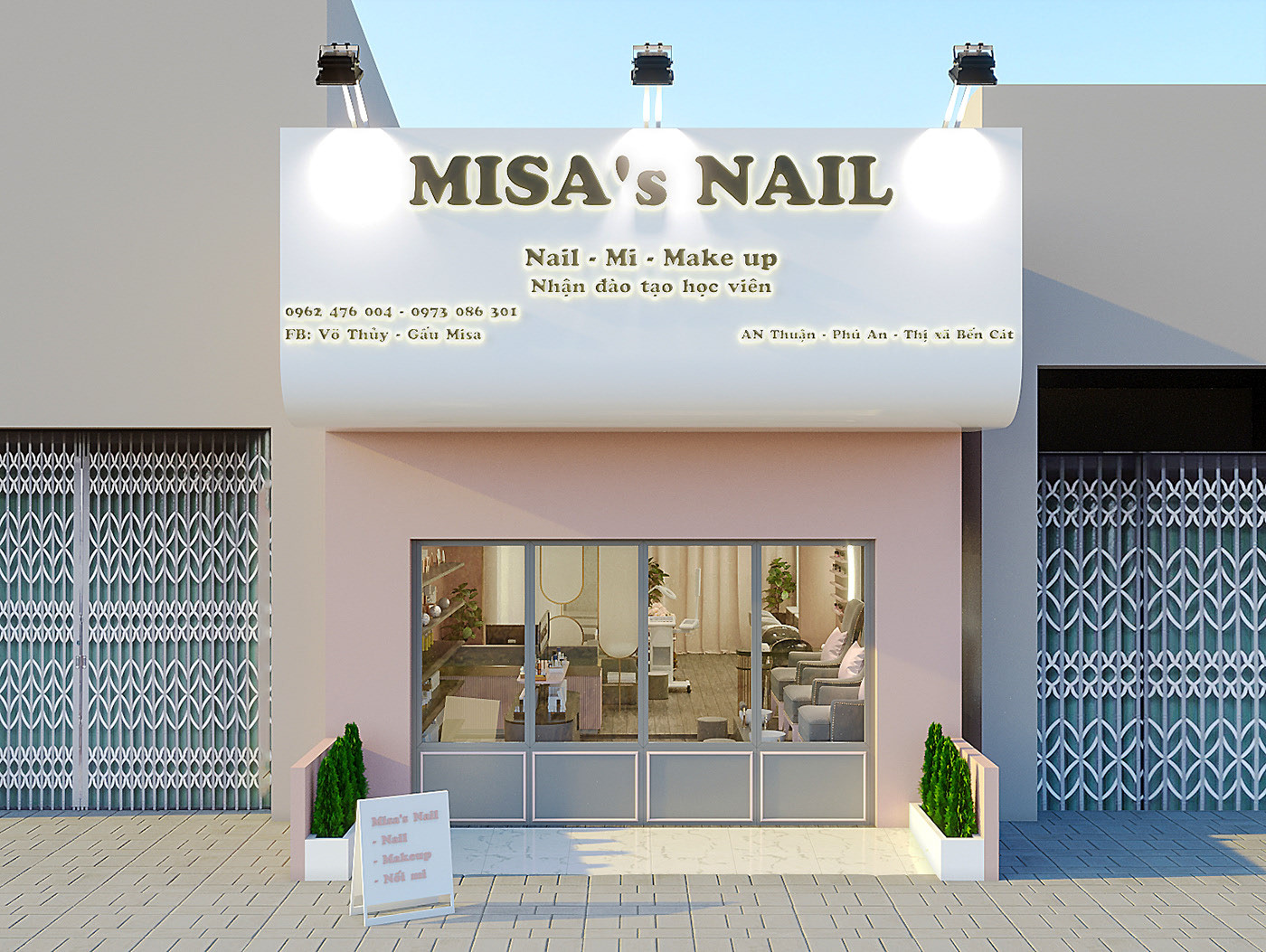 Mẫu thiết kế tiệm nail MISA (7)