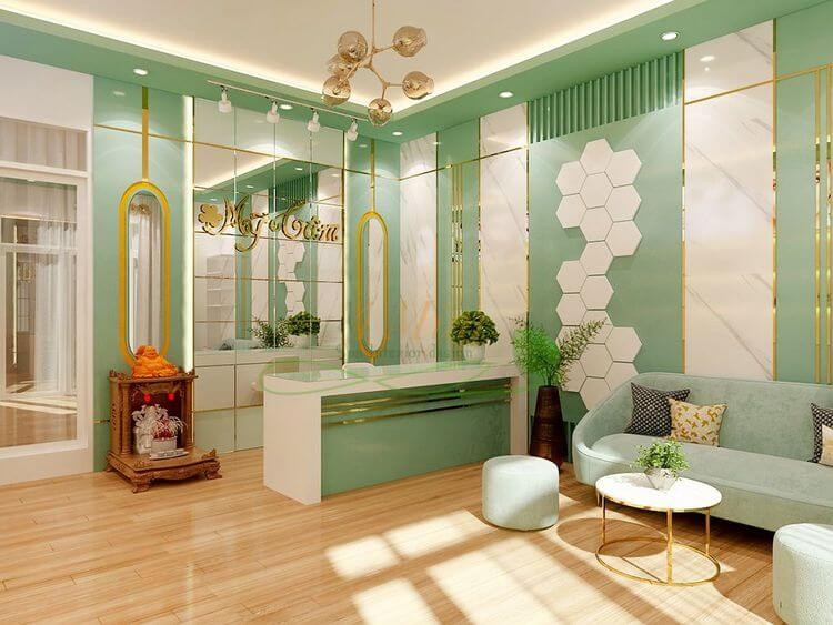 Mẫu quầy lễ tân kết hợp không mở đang trở thành xu hướng