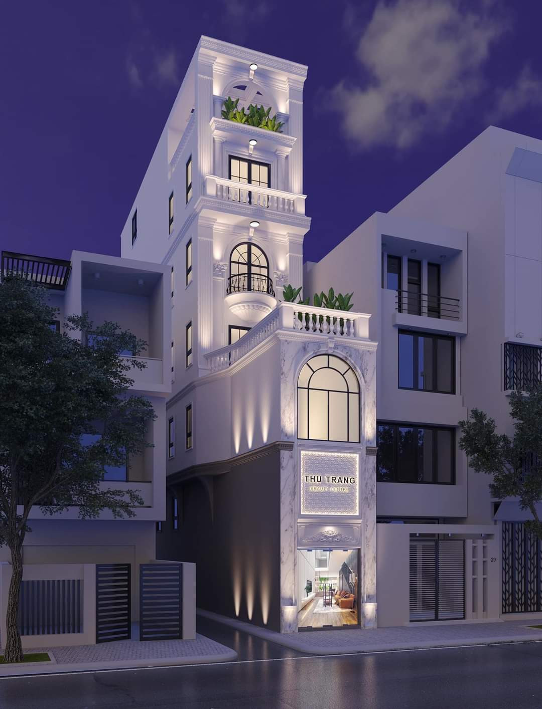 thiet-ke-spa-ket-hop-nha-o (17) thiết kế spa kết hợp với nhà ở