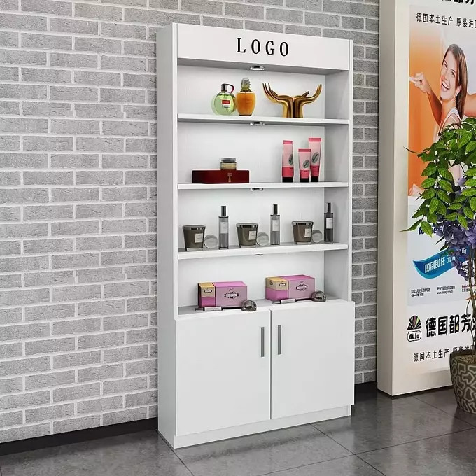 Tủ kệ đựng mỹ phẩm spa đẹp